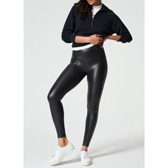 Spanx Faux Leather Leggings - Picture 1 of 7
